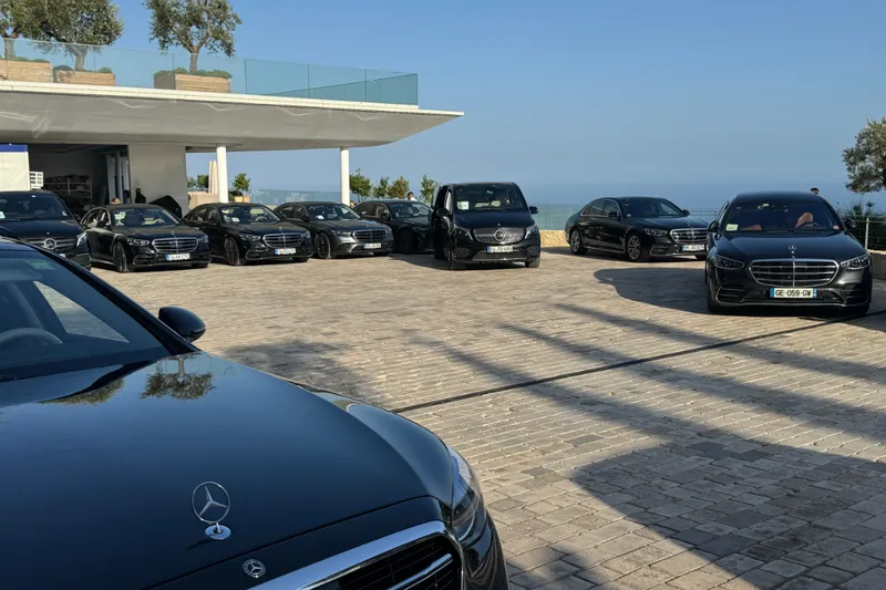 Flotte Mercedes événement corporate Côte d'Azur